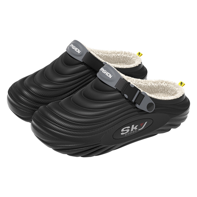 十一步男士防水棉拖鞋2025冬季款