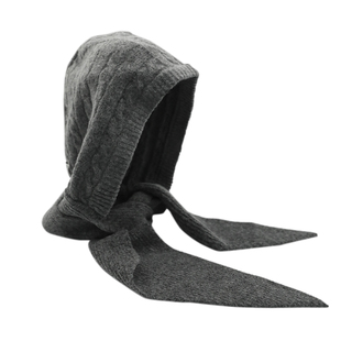 含羊毛新年红色巴拉克拉法帽女冬季保暖护耳帽子围巾一体连帽防寒