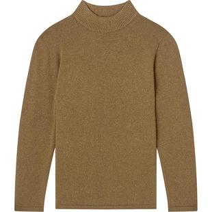 LK BENNETT卡其色针织套头上衣女秋新款半高领气质百搭打底