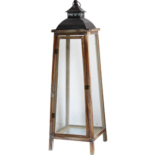 落地大风灯设计师复古烛台别墅庭院花园茶室民宿酒店橱窗装饰摆件