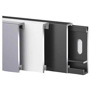 加厚款】铝合金型材踢脚线卡扣地脚线4cm金属极简6cm直角踢脚板