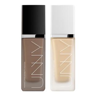 UNNY粉底液散粉组合装定妆油皮持久不易脱妆不易暗沉官方旗舰店BY