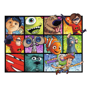 睿思Ravensburger皮克斯拼贴迪士尼拼图1000片德国成人进口玩具