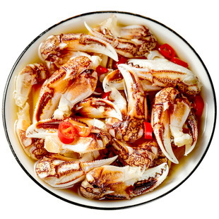 不辣】溜溜嘛鲜醉蟹钳330g捞汁小海鲜即食罐装脚腿生腌螃蟹罐头