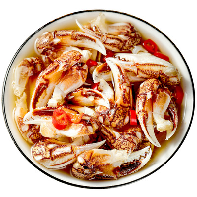 溜溜嘛鲜青岛醉蟹钳330g即食罐装