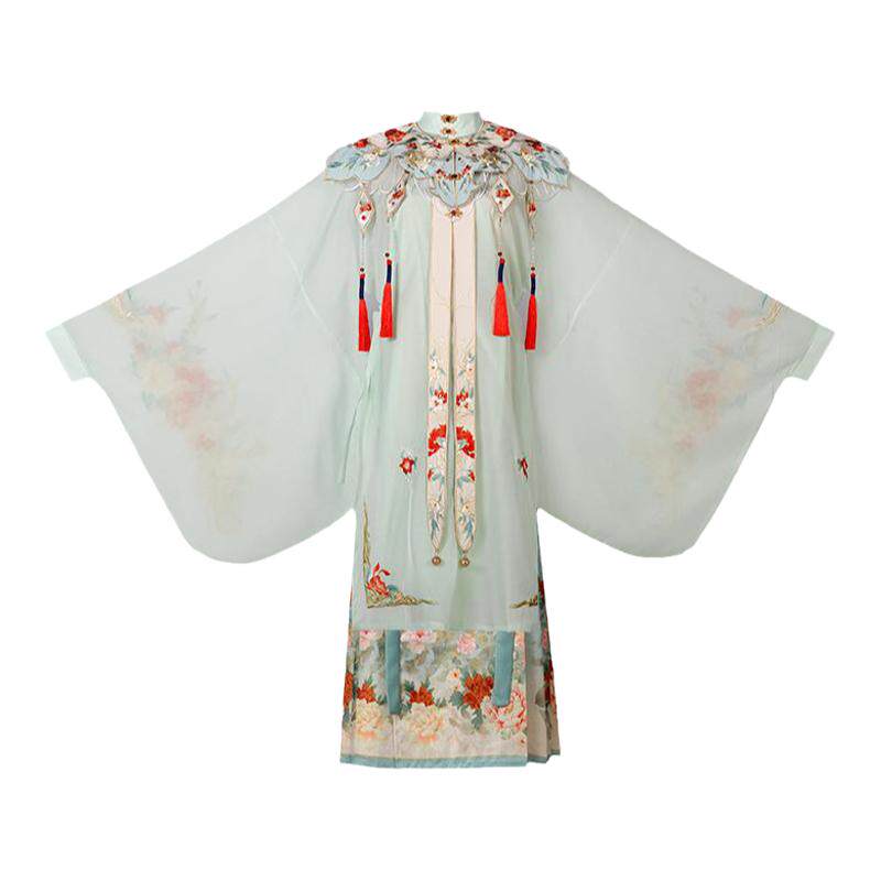 明制云肩汉服女长衫马面裙古装