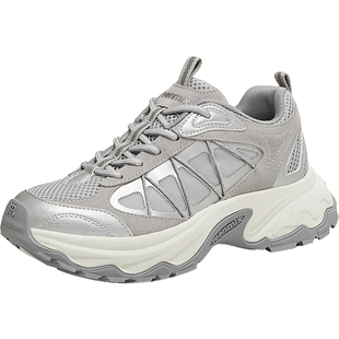 天美意复古厚底增高老爹鞋运动鞋女户外休闲鞋2026春新款CBS23AM6