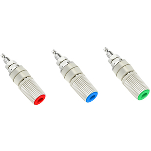 M5*48铜接线柱5mm/30A大电流4mm香蕉插座/插头端子接地柱连接器