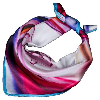 新款秋冬季100%真丝桑蚕丝丝巾小方巾女百搭洋气时尚围巾领巾高档