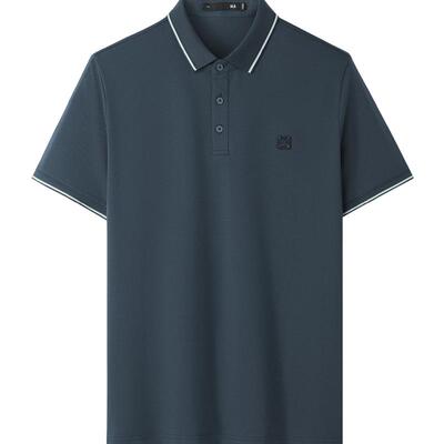 海澜之家轻商务翻领短袖POLO衫男