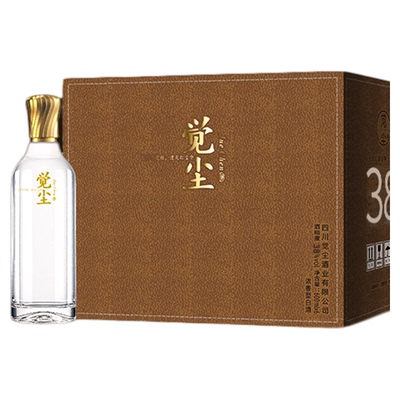 觉尘酒浓香型白酒高端38度整箱装