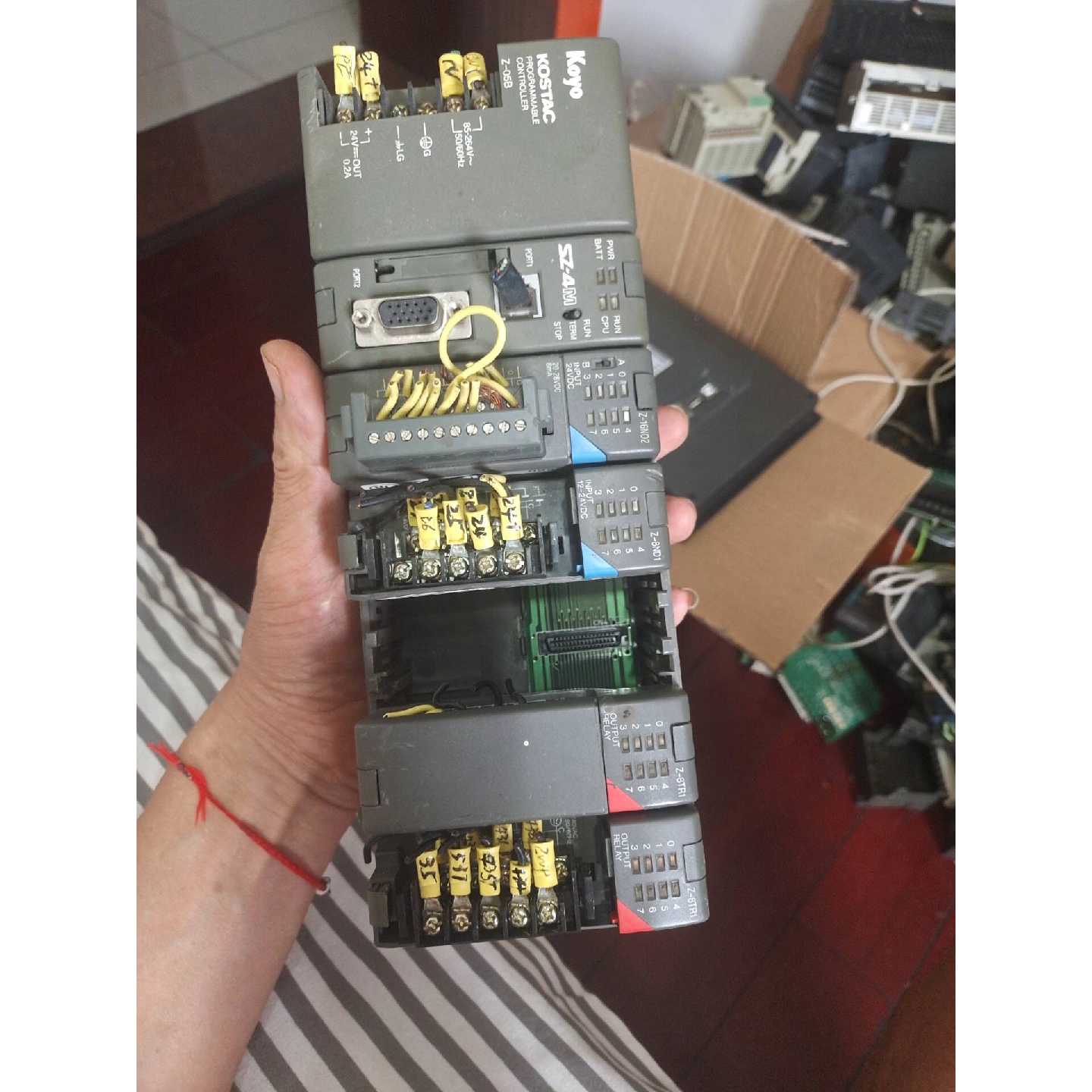 议价光洋SZ-4m及一套扩展,正常使用拆机,缺盖板基本上无破实物