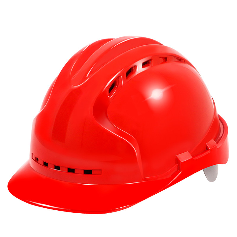 安全帽工地国标加厚施工建筑工程头盔领导工作帽白色印刷定制logo