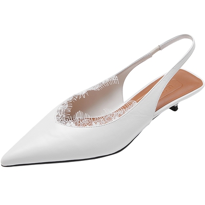 莱尔斯丹尖头小猫跟气质女士凉鞋