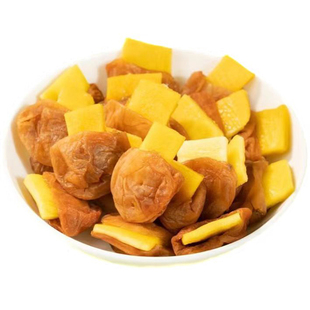 青梅夹芒果干500g独立包装酸甜话梅子肉无核解馋蜜饯零食梅有芒果