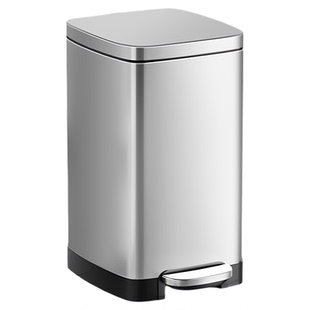 JF不锈钢垃圾桶家用客厅轻奢脚踏式厨房大容量带盖办公室商用20L