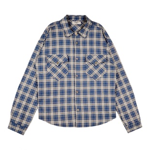 【蔡徐坤同款】AVIA爱威亚复古秋冬衬衫外套女2025新款长袖衬衣男