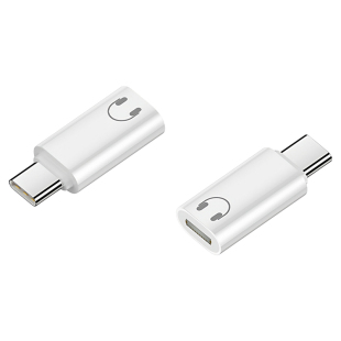 适用lighting耳机转接头转换17promax16华为手机转typec苹果15平板笔记本macbook电脑ipad有线耳机数据线音频