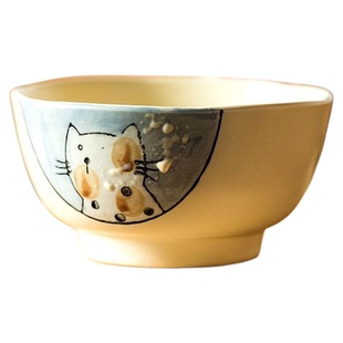 2人情侣碗一对情侣款碗家用一人一个可爱的碗甜品碗汤碗陶瓷饭碗