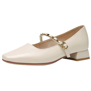 大东方头单鞋女2026新款春季通勤女鞋低跟法式玛丽珍鞋软底浅口鞋