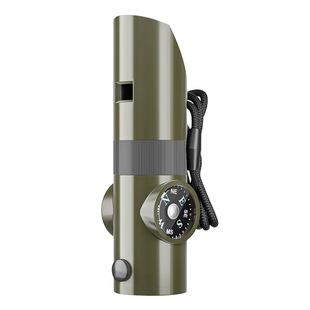 口哨七合一多功能指南针高频爆音求生哨救生哨子无核户外露营应急