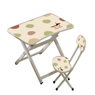 家用儿童学习桌可折叠学生简易免装书桌男孩女孩卧室写字桌椅套装