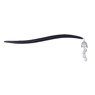 原创设计s925纯银新中式国古风黑檀木发簪文艺轻奢清冷高级感簪子