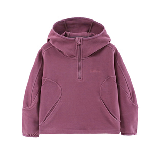 半度闲女大童加绒高领卫衣洋气秋冬装25新款女孩冬季加厚运动上衣