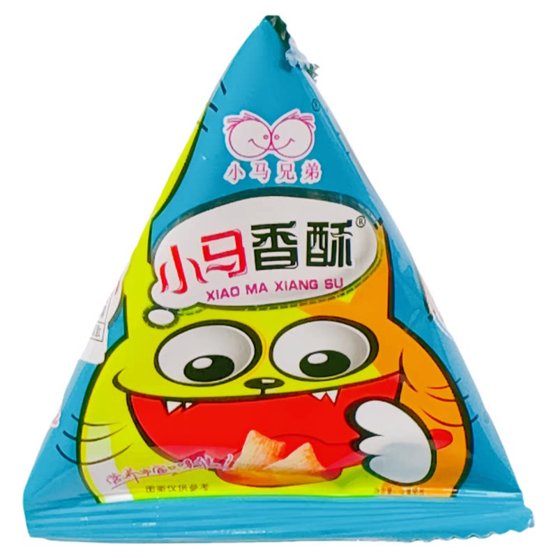 小马酥零食小马兄弟三角包