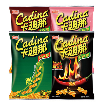 卡迪那通心4包进口怀旧豌豆脆