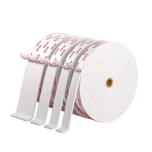 泡棉胶带双面胶加厚10米泡沫强力固定耐用海棉胶防水无痕贴学生手工相框广告牌墙面影楼海报专用白色加宽胶条
