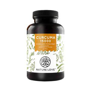 NatureLove德国15000mg高含量姜黄素胶囊粉抗酒解炎熬夜护关节