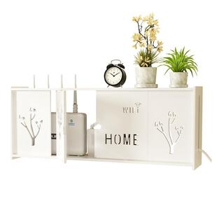 三梦wifi路由器放置架电视机顶盒收纳架子免打孔壁挂式置物架