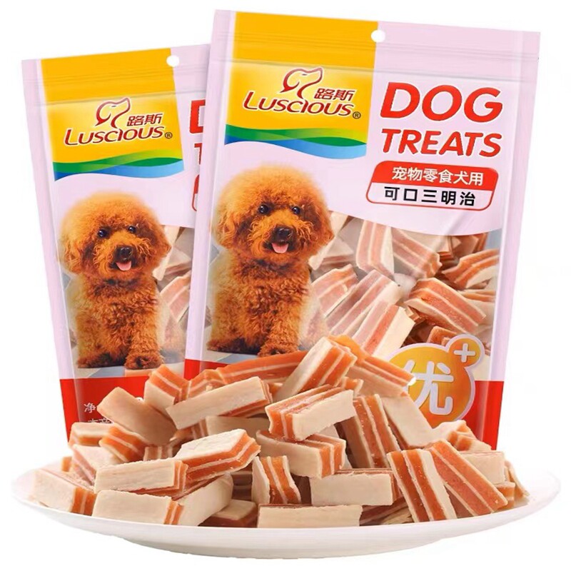 路斯宠物狗零食三明治100g*2袋