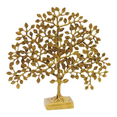 印度进口黄铜手工复古立体幸福树摆件发财树吉祥树家居装饰摆设
