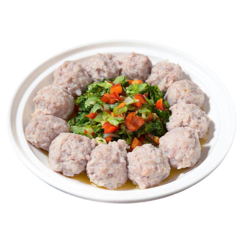 水煮肉丸子300g12个手工