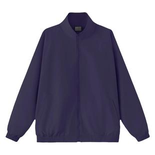 紫色短款棉服高级感男士春季外套男款深紫色棉衣美式飞行员夹克男