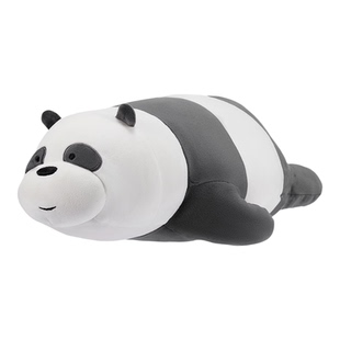 MINISO名创优品咱们裸熊趣味趴姿公仔白熊可爱公仔抱枕毛绒玩具