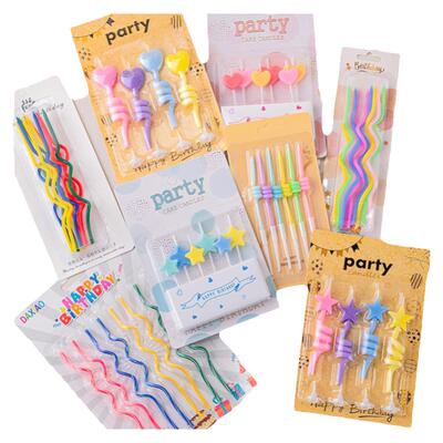 网红小花蜡烛儿童生日蛋糕装饰