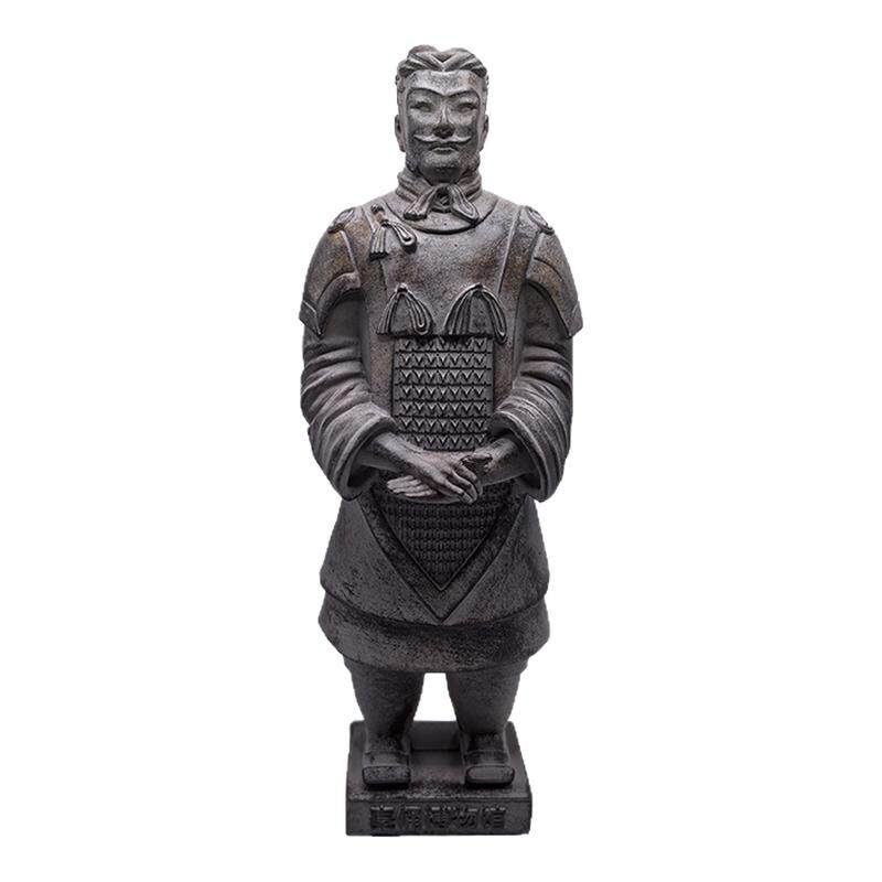 树脂套盒兵马俑将军俑战马跪射俑