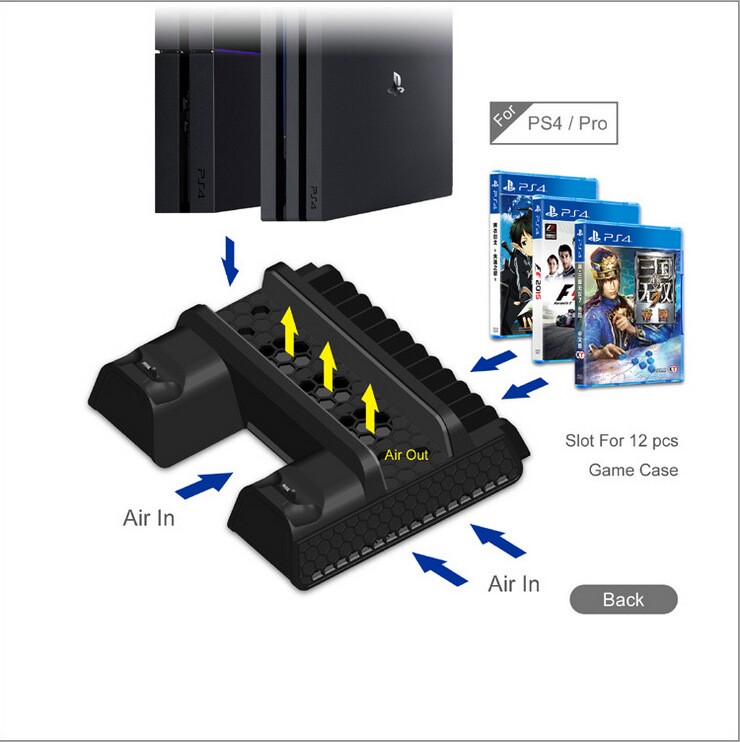 PS4 SLIM PRO 올인원 팬 베이스 브래킷 핸들 홀더 냉각 팬 디스크 홀더 TP4-882