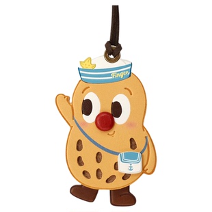 fingerstudio指作 毕业航海花生牛角包挂原创包包挂饰牛皮lv挂件