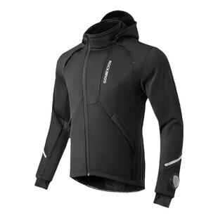 洛克兄弟骑行服上衣秋冬季抓绒防风保暖公路骑行自行车运动外套男