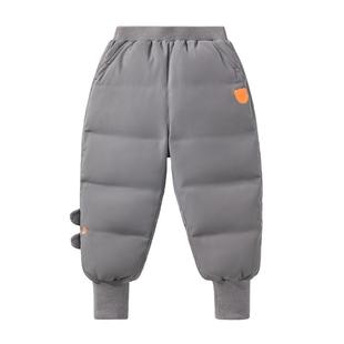 贝肽斯[三防]儿童羽绒裤男女宝宝外穿冬装新款婴儿冬季防寒保暖裤