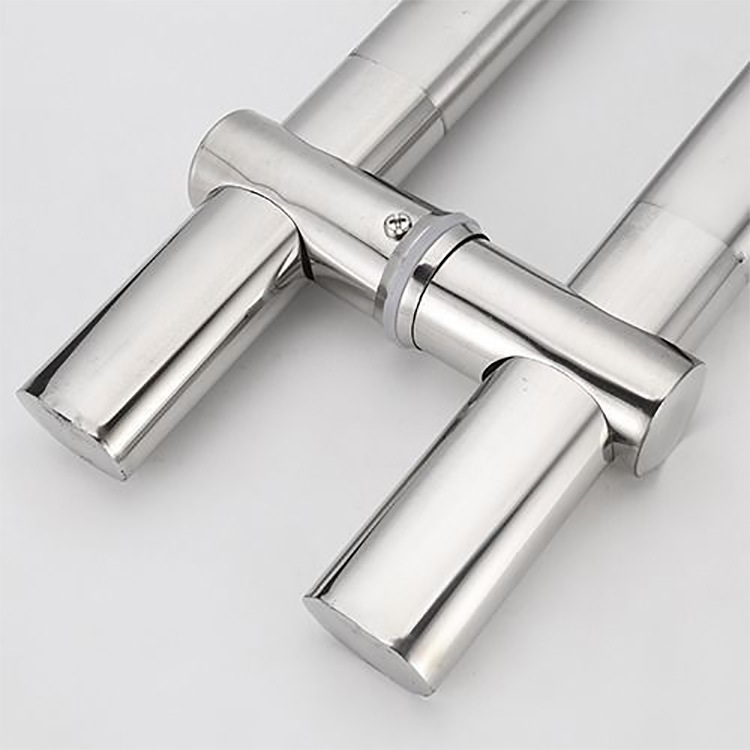 玻璃门拉手可调孔距大商店扁拉手推拉门管门拉手门把手不锈钢把手