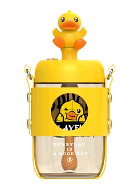 B.Duck公仔搅拌吸管杯500ml