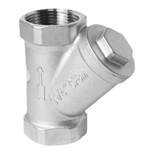 304不锈钢Y型过滤器管道滤网内螺纹丝扣80目网式阀门6分1寸