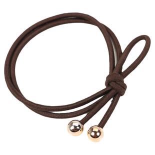 knk基础发饰 简约如意结发绳女双股发圈糖果色皮筋马尾丸子扎头绳