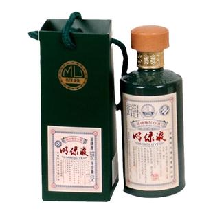 明绿液绿茅53度100ml高度白酒小酒版明绿香型绿豆酿造