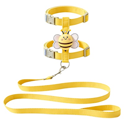 猫咪牵引绳防挣脱外出专用工字型小奶猫背心式遛猫绳可调节猫链子